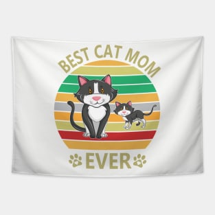 Best Cat Mom Ever Tapestry