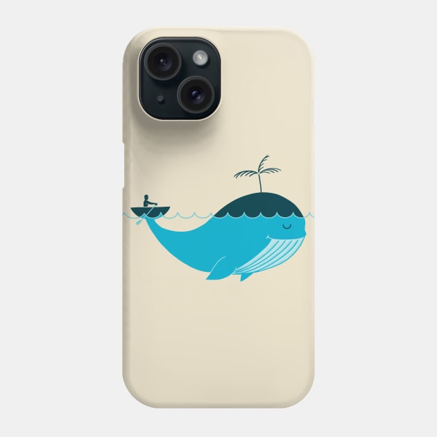 Whale navigation Phone Case by coffeeman