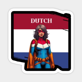 Dutch: Female 80's Gritty Comic Book Hero Magnet