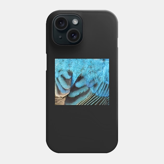 Feathers of a Indigo Bunting Phone Case by BirdsnStuff