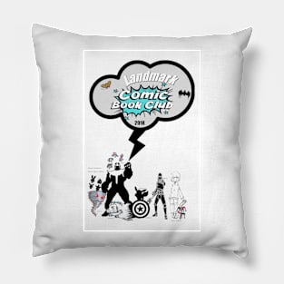 2018-Landmark Comic Book Club Logo Pillow