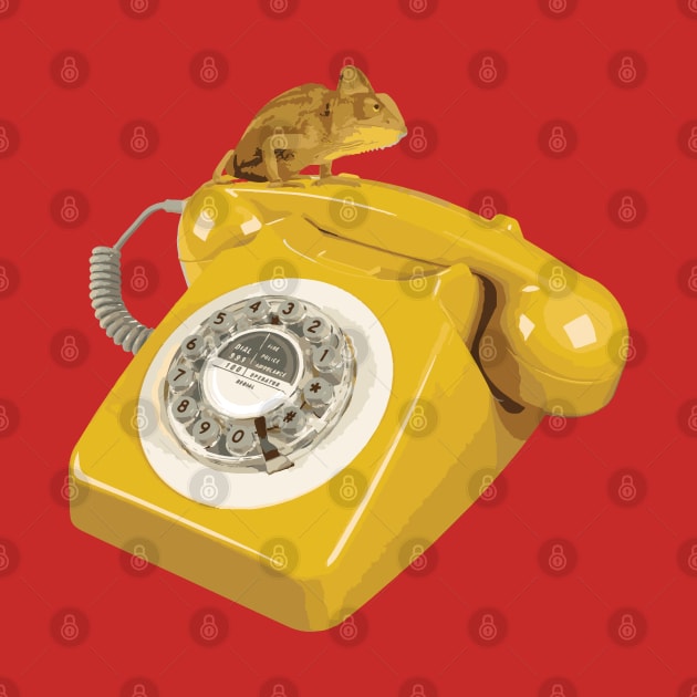 Chameleon Vintage Phone by mariasshop