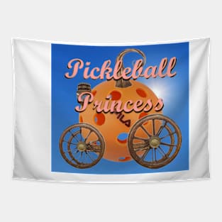 Pickleball Princess Carriage Design Tapestry