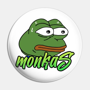 MonkaS twitch pepe frog emoticon Pin