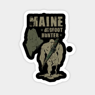 Maine Bigfoot Hunter Magnet