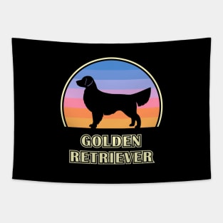 Golden Retriever Vintage Sunset Dog Tapestry