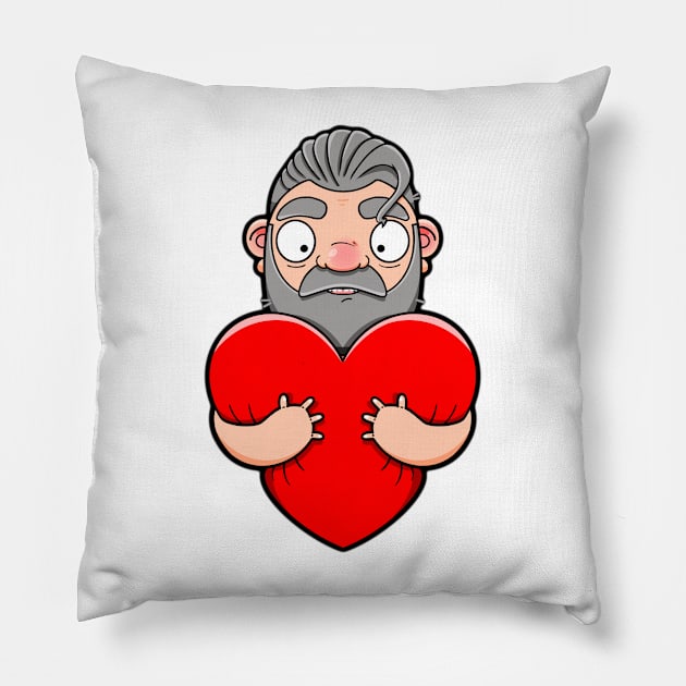 Hot Silver Daddy Hug Pillow by LoveBurty