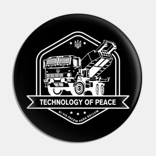 HIMARS - Technology of Peace - White Pin