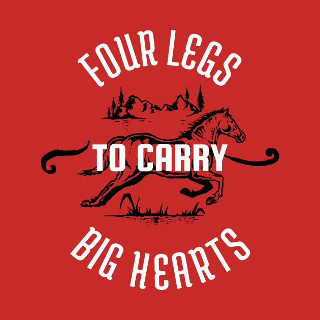 Horses - Four legs, Big Hearts by KazSells