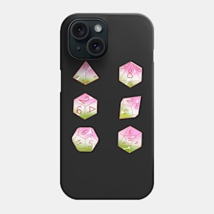 Pastel genderqueer dice set Phone Case