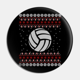 Volleyball Ugly Christmas Sweater Gift Pin