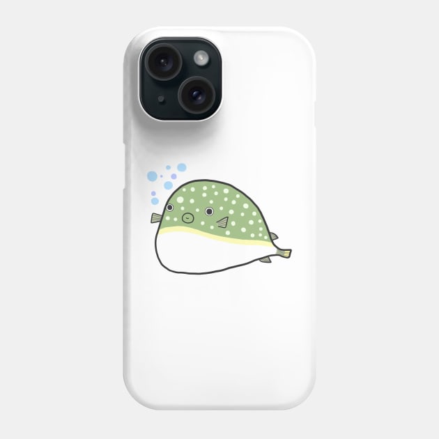 Cute Blowfish (puffer / globe fish) Phone Case by Marinaaa010