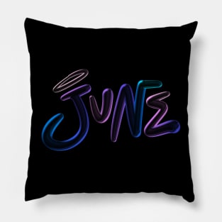 June Lettering Gift Pillow