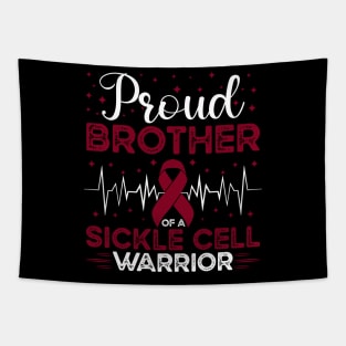 Proud Brother Of A Sickle Cell Warrior Sickle Cell Awareness Tapestry