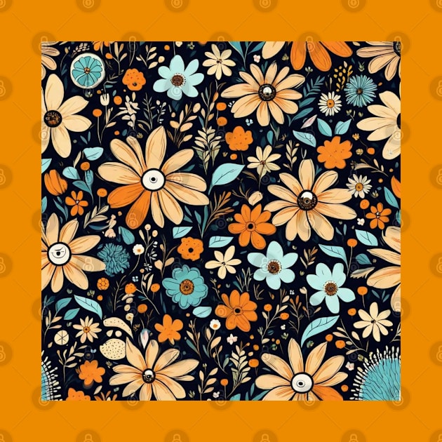Colorful flowers pattern by WeLoveAnimals