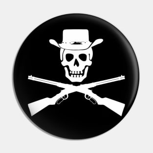 Cowboy Jolly Roger Flag Pin