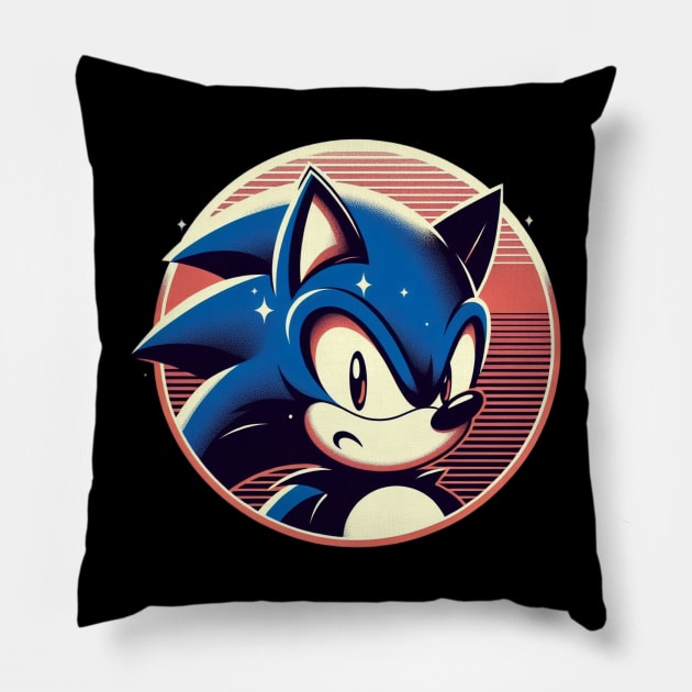 sonic hegdehog Pillow by Anthony88