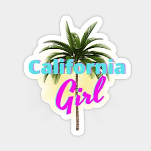 California Girl Palm Tree Magnet