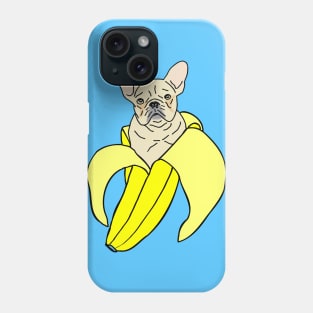 banana white french bulldog doodle Phone Case