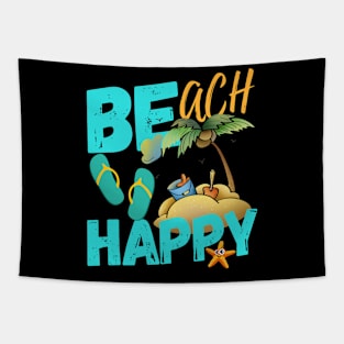 Beach Be Happy Tapestry