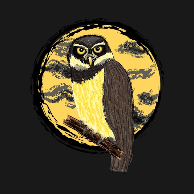 Artwork of a Spectacled Owl II by JDHegemann