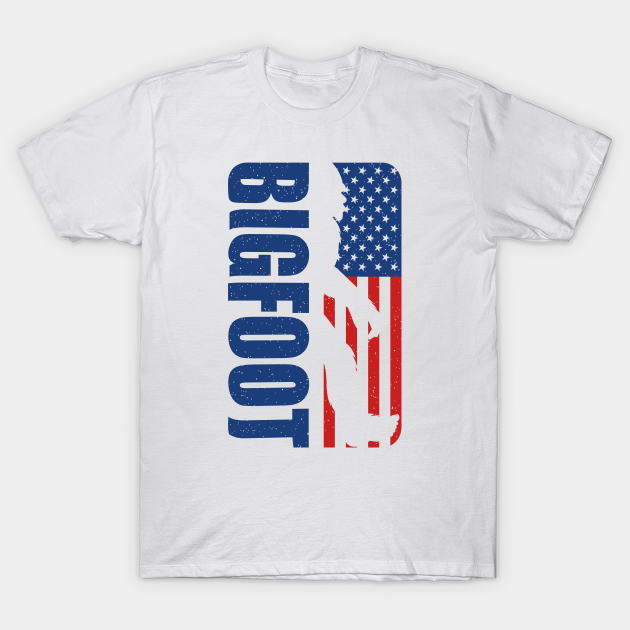 bigfoot american flag shirt
