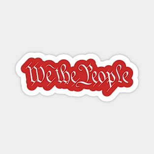 Us Constitution We The People Magnet