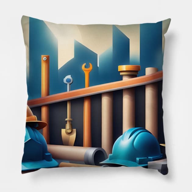 Civil engineer Pillow by BlackMeme94