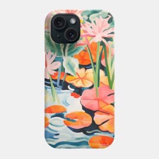 Lillypad Nature Pond Matisse Inspired Phone Case