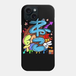 6AT0W3AR Graffiti Anniversary Tee Phone Case