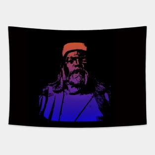 Vaporwave Genghis Khan 4213 Ulaanbaatar Tapestry