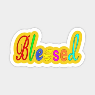 Blessed- Block - Double-sided Magnet