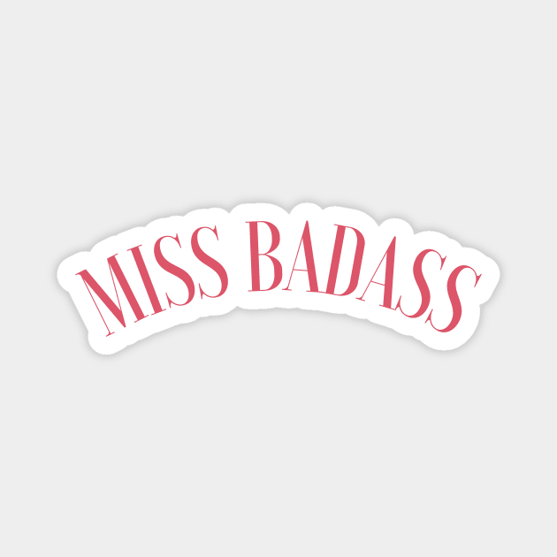 Badass Feminist - F for Feminist Magnet by Feminist Vibes