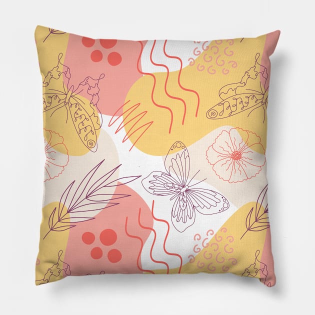 Organic natural pattern #2 Pillow by GreekTavern