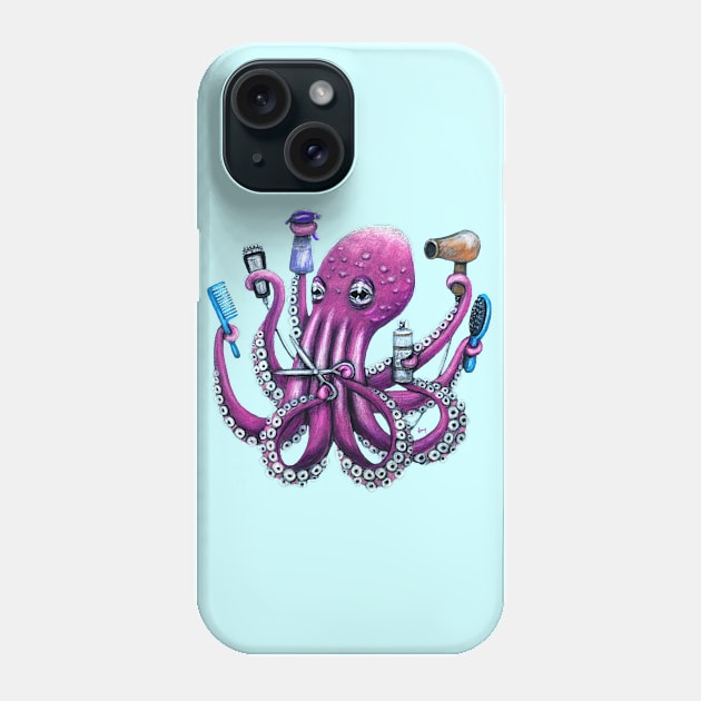 "OctoStylist" - OctoKick collection Phone Case by GardenPartyArt