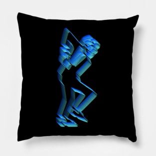 3D Neon Rudeboy Ska Man Design Pillow