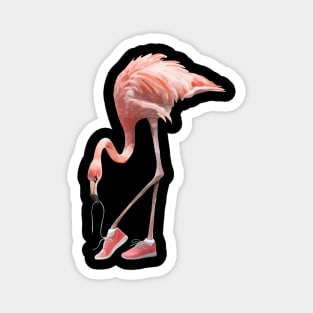 Flamingo and pink shoes Magnet