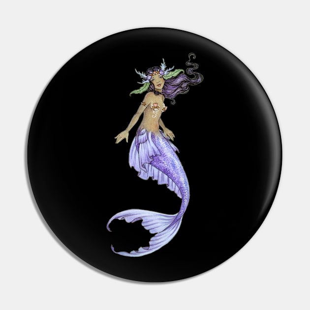 Mermaid Pin by AmyBrownArt