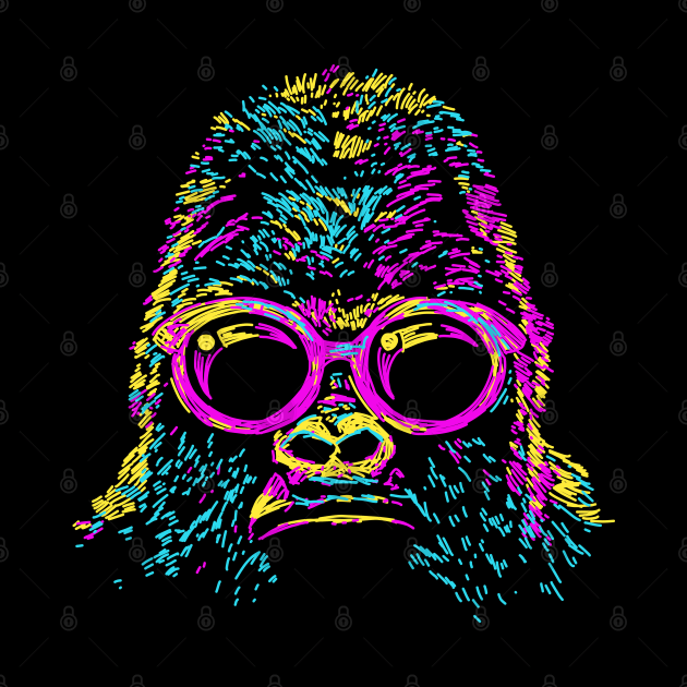 colorful gorilla lines by Mako Design 