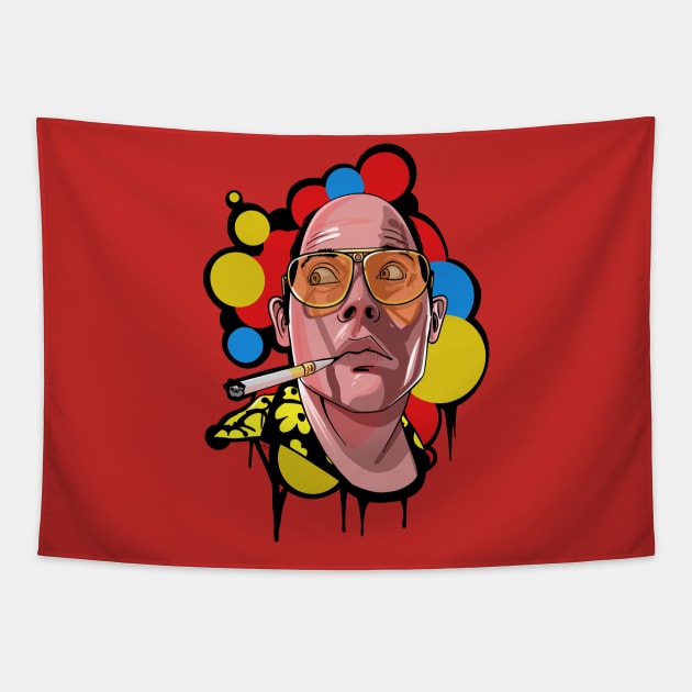 Fear and Loathing in Las Vegas: golf shoes Tapestry by ThatJokerGuy