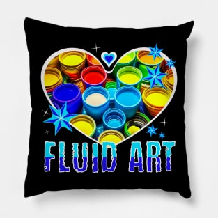 I love fluid art Pillow