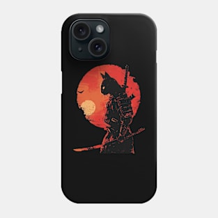 samurai cat Phone Case