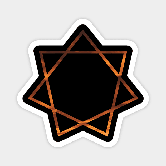 Heptagram IV Magnet by Nicklemaster