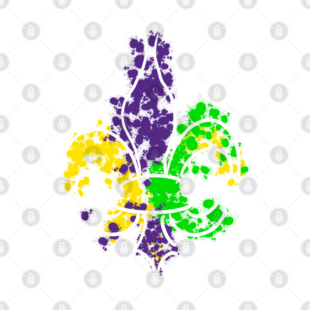 Mardi Gras Fleur De Lis by Stephanie Kennedy 