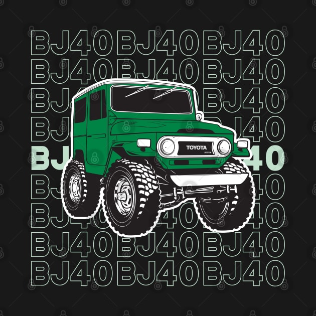 BJ40 Stacked in Green by Bulloch Speed Shop