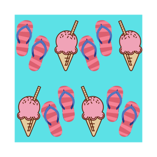 Flippers And Strawberry Ice Cream T-Shirt