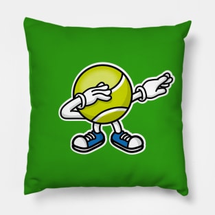 Dab dabbing tennis ball Pillow