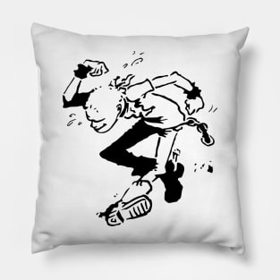 Pogo - Classic Iconic big punk logo - Black Pillow