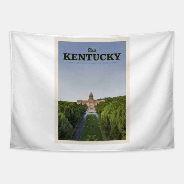 Visit Kentucky Tapestry by Mercury Club