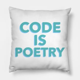 Code is Poetry Pillow